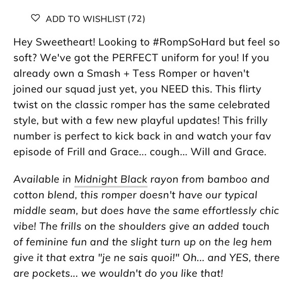 Smash + Tess sweetheart romper - Picture 4 of 8